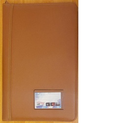 Unique Leather Ring Binder Portfolio with Pen Loop - 20L